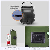 20L Water Bags Outdoor Camping Shower Bag Solar Heating Portable Folding Hiking Climbing Bath Equipment Shower Head Switchable