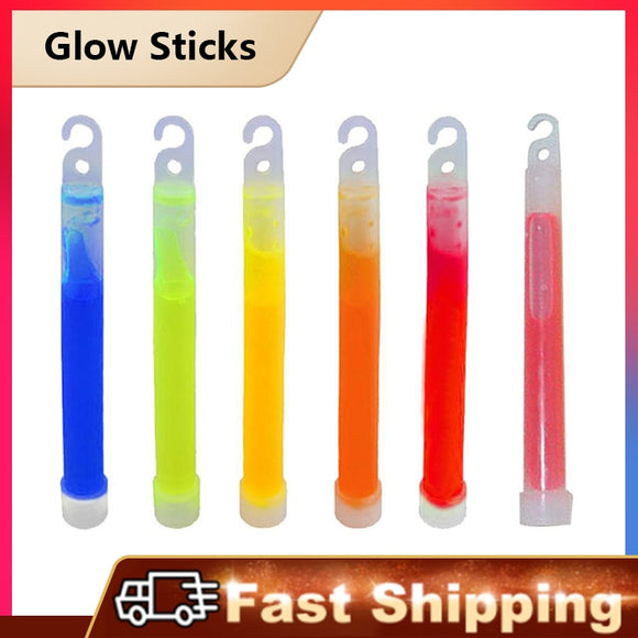 10 Pcs SOS 6inch Industrial Grade Glow Sticks Light Stick Party Camping Emergency Lights Glowstick Chemical Fluorescent