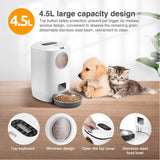 2022 New! Automatica Pet Feeder Smart Pet Feeder Schedule Pet Feeder for Dogs Cats Auto Feeding Meals Pet Food Dispenser Manual Feeder 4L