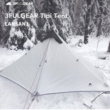 New 2022!Top Quality Version 230cm  UL GEAR Lanshan 1 Ultralight Camping 3/4 Season 15D Silnylon Rodless Tent