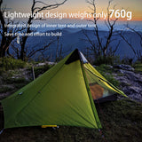 New 2022!Top Quality Version 230cm  UL GEAR Lanshan 1 Ultralight Camping 3/4 Season 15D Silnylon Rodless Tent