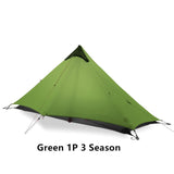 New 2022!Top Quality Version 230cm  UL GEAR Lanshan 1 Ultralight Camping 3/4 Season 15D Silnylon Rodless Tent