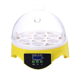 Mini 7 Egg Incubator Poultry Incubator Brooder Digital Temperature Farm Hatchery Egg Incubator Chicken Duck Bird Pigeon Hatcher