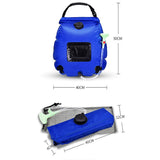 20L Water Bags Outdoor Camping Shower Bag Solar Heating Portable Folding Hiking Climbing Bath Equipment Shower Head Switchable