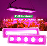 COB LED Grow Light Full Spectrum AC220V 50W Led Grow Lamp Indoor Plants IP65 Waterproof Greenhouses Indoor Phyto Lamp