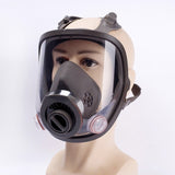 Full Facial Gas Mask Repirator 6800 with 0.5m Pipe Carbon Cartridges Organic Gases Chemicals Industry Pesticide Resin