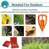 Outdoor Survivor Venom Extractor Kit Safe First Aid Kit Safety Venom Protector Snake Bees Bite Venom Extractor Outdoor