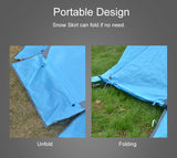 2 Person Winter Tent with Snow Skirt Aluminum Pole Tent Lightweight Backpacking Tent for Hiking Climbing Snow Weather