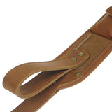 Top Quality Leather Rifle Sling with Swivels Adjustable Shell Loops Ammo Holder Strap For .30-30 .308 .30-06, .45-70