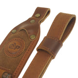 Top Quality Leather Rifle Sling with Swivels Adjustable Shell Loops Ammo Holder Strap For .30-30 .308 .30-06, .45-70