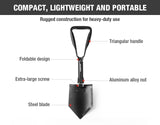 WORKPRO Military Shovel Tactical Folding Shovel Outdoor Camping Spade Survival Emergency Tools