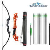 Huntingdoor Takedown Recurve Bow & Arrow Set Hunting Target Shooting 30-40lbs Archery for Beginner /Light Weight