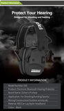 2022 New! Bluetooth 5.0 Professional Tactical Headphone Electronic Earmuffs Shooting Ear Protection for hunting Noise Reduction