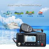 RS-510MG VHF Marine Transceiver IPX7 Waterproof Mobile Radio Class A DSC Walkie Talkie GPS