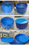 High Quality Collapsible Fish Tank 1400 Liter Diameter 150cm x Height 80cm Fresh/Salt Water Breeding Round Plastic Fish Pond