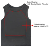 Tactical Vest IIIA level Ultra-comfortable Lightweight Concealed Hidden Inside Wear Soft Armor Protection