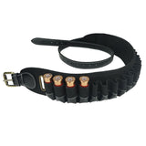 Top Quality 25 Rounds 12GA Ammo Holder Belt Leather Canvas Cartridge Tactical Shotgun Shell Waist Belt Bullet Holster Carrier