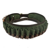 Top Quality 25 Rounds 12GA Ammo Holder Belt Leather Canvas Cartridge Tactical Shotgun Shell Waist Belt Bullet Holster Carrier