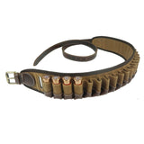 Top Quality 25 Rounds 12GA Ammo Holder Belt Leather Canvas Cartridge Tactical Shotgun Shell Waist Belt Bullet Holster Carrier