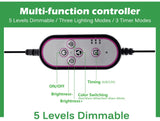 DC12V Full Spectrum LED Grow Light For Plants 20W 40W 60W 80W SMD2835 Dimmable Timing Phyto Lamp For Greenhouse Tent