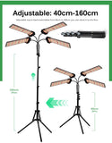 DC12V Full Spectrum LED Grow Light For Plants 20W 40W 60W 80W SMD2835 Dimmable Timing Phyto Lamp For Greenhouse Tent