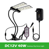 DC12V Full Spectrum LED Grow Light For Plants 20W 40W 60W 80W SMD2835 Dimmable Timing Phyto Lamp For Greenhouse Tent