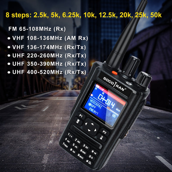 GPS UV Full Band Walkie Talkie outdoor handheld Radio Bluetooth Aviation Frequency automatic frequency modulation