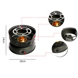 New Design Outdoor Camping Portable Kitchenware Set Hiking Picnic Cooking Utensil Stove Pot Bowl Pan Alcohol Stove 10pcs Set