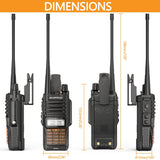 2PCS Walkie Talkies Waterproof Baofeng UV-9R PLUS 10W Portable CB Ham Radio Transceiver VHF UHF  2 Way Radio uv9r plus Hunt 10KM