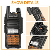 2PCS Walkie Talkies Waterproof Baofeng UV-9R PLUS 10W Portable CB Ham Radio Transceiver VHF UHF  2 Way Radio uv9r plus Hunt 10KM