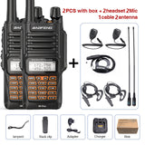 2PCS Walkie Talkies Waterproof Baofeng UV-9R PLUS 10W Portable CB Ham Radio Transceiver VHF UHF  2 Way Radio uv9r plus Hunt 10KM