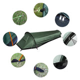 New! Ultralight Outdoor Tent 1 Person Car Travel Outdoor Tents Backpacking Waterproof Sleeping Bag For Hunting Cycling Equipment