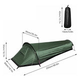 New! Ultralight Outdoor Tent 1 Person Car Travel Outdoor Tents Backpacking Waterproof Sleeping Bag For Hunting Cycling Equipment