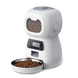 2022 New! Automatica Pet Feeder Smart Pet Feeder Schedule Pet Feeder for Dogs Cats Auto Feeding Meals Pet Food Dispenser Manual Feeder 4L