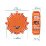 6pcs SOS Emergency Road Rescue Safety Flashing Lights 9 Mode Car Roadside Beacon Lamps IP67 Waterproof Touch Flashlight