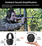 2022 New! Bluetooth 5.0 Professional Tactical Headphone Electronic Earmuffs Shooting Ear Protection for hunting Noise Reduction