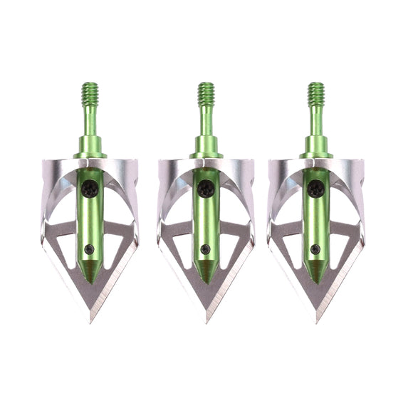 2022 New Design! 3 pcs 100 grains Broadhead Arrowheads Shooting Point Tip Archery hunting Points Outdoor Sport