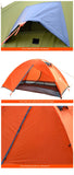 2 Person Backpacking Tent Aluminum Pole Lightweight Camping Tent Double Layer Portable Handbag for Hiking Travelling