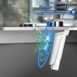 Bidet Toilet Seat Attachment Ultra-thin Non-electric Self-cleaning Dual Nozzles Frontal & Rear Wash Cold Water Personal Hygiene