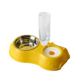 High Quality 500ML Pet Feeder Bowl With Dog Water Bottle Automatic Drinking Pet Bowl Cat Food Bowl Pet Stainless Steel Double 3 Bowl