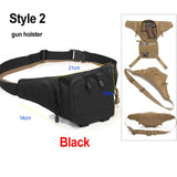 Outdoor EDC Tactical Gun Waist Bag Holster Chest Combat Camping Sport Hunting Athletic Shoulder Sling Gun Holster Bag