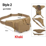 Outdoor EDC Tactical Gun Waist Bag Holster Chest Combat Camping Sport Hunting Athletic Shoulder Sling Gun Holster Bag