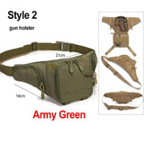 Outdoor EDC Tactical Gun Waist Bag Holster Chest Combat Camping Sport Hunting Athletic Shoulder Sling Gun Holster Bag