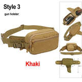 Outdoor EDC Tactical Gun Waist Bag Holster Chest Combat Camping Sport Hunting Athletic Shoulder Sling Gun Holster Bag