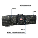 Top quality! 32 38 42 48 inch Tactical Double Rifle Case Military Molle Gun Rifle Bag Sniper Airsoft Gun Case Backpack Hunting Gun Holster