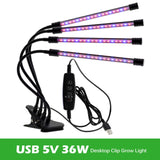 USB 5V LED Grow Light 18W 27W 36W DC12V Full Spectrum Phyto Lamp 40W 60W 80W For Plants Seedlings Flower For Veg Flowers