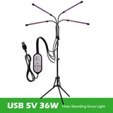 USB 5V LED Grow Light 18W 27W 36W DC12V Full Spectrum Phyto Lamp 40W 60W 80W For Plants Seedlings Flower For Veg Flowers