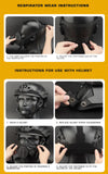 Special Tactical Respirator Mask Half Face Gas Mask for Military Paintball Airsoft Hunting CS