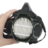 Special Tactical Respirator Mask Half Face Gas Mask for Military Paintball Airsoft Hunting CS