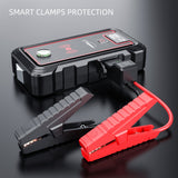 2022 New! Upgraded Car Jump Starter 2500A 23800mAh Power Bank with 10W Wireless Charger LCD Display Car Booster UP All Gas or 8.0L Diesel